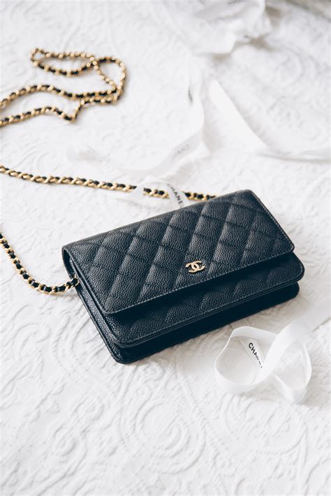 chevron chanel wallet on chain|Chanel woc wallet.